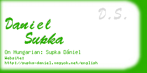 daniel supka business card